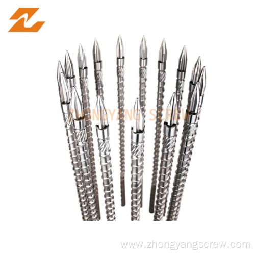 PE PP PET blow molding injection screw barrel parts